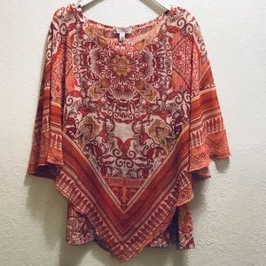 Dress Barn Two-piece Tank Top and Poncho Size XL